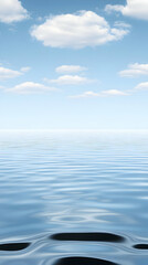 Obraz premium Serene Water and Sky Illustration