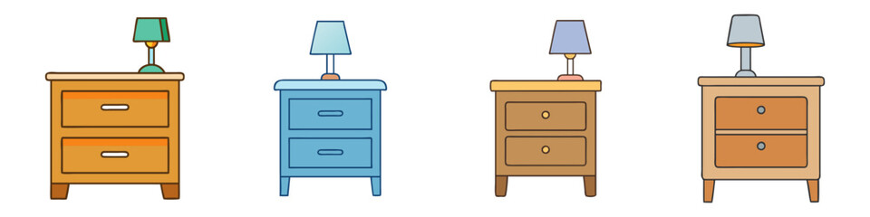 nightstand vector icon, furniture vector illustration - simple illustration of nightstand perfect for logos, and furniture- themed designs.