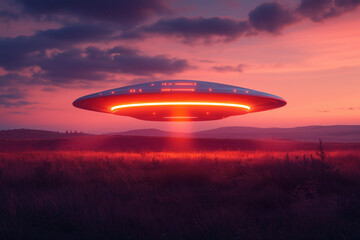 UFO Landing Near Ranch