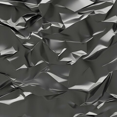 Obraz premium Dark Gray Abstract 3D Wrinkled Background