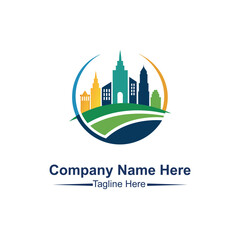 Fototapeta premium City Sky Logo