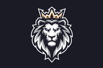 Lion mascot logo design vector with modern illustration