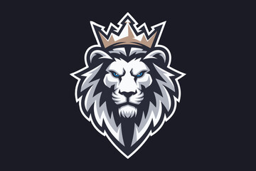 Lion mascot logo design vector with modern illustration