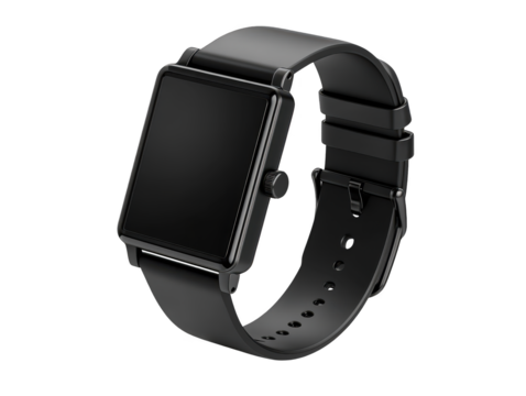 Closeup of black fitbit smartwatch, advanced fitness tracking and connectivity on your wrist