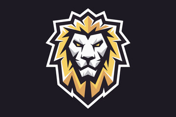Lion mascot logo design vector with modern illustration