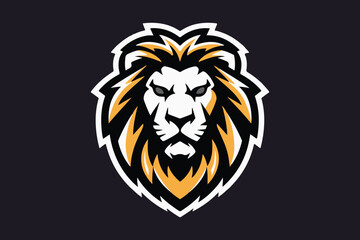 Obraz premium Lion mascot logo design vector with modern illustration