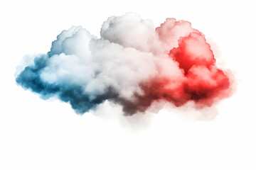 Abstract Cloud Illustration Red Blue