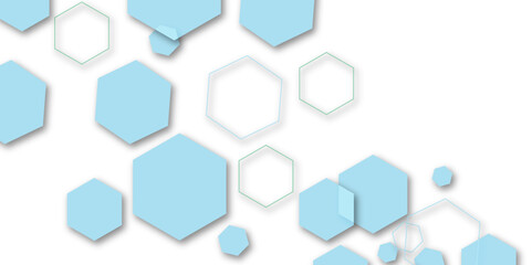 Abstract geometric technology colorful hexagon polygonal honeycomb luxury pattern vector background.