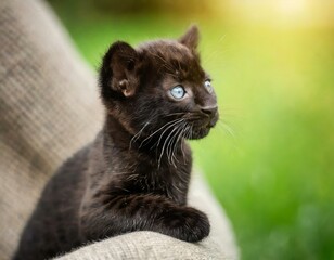 a baby leopard Generative AI