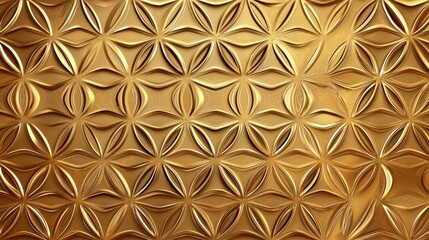 Fototapeta premium Elegant Luxury Wallpaper Design with Gold Geometric Pattern