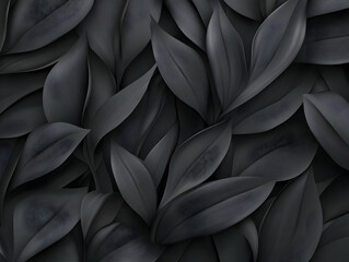 Obraz premium Dark Leaf Abstract 3D Background
