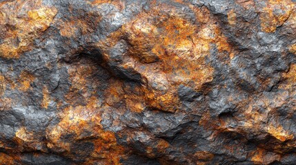 Weathered Rusty Metal Surface with Peeling Paint - Industrial Texture