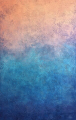 Fototapeta premium Blue and apricot gradient blending into mint and plum tones. Subtle granular noise and pastel shimmer accents.