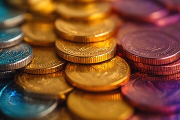 A metallic cut of business icon concept as show symbolizing growth in financial health or sustainability. 