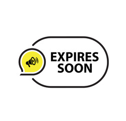 expires soon text on white background	