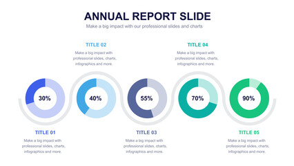 Set of blue elements for multipurpose presentation template slides with graphs and charts. Leaflet, corporate report, marketing, advertising, annual report, book cover design.