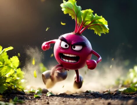 Angry Beetroot's Furious Forest Run: 3D Animation