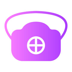 medical mask gradient icon