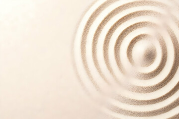 Abstract Sand Circles Background