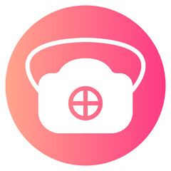 medical mask gradient icon