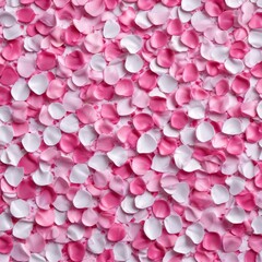 Mosaic of abstract rose petals in shades of pink and white background , pink, white