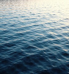 Naklejka premium Water ripples on a calm lake surface with subtle color gradations , subtle colors, calm lake