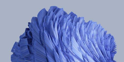 3d render of blue detailed shape. Dynamic futuristic background. © Михаил Богданов