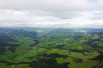 Obraz premium The panorama of the Appenzell Alps, Switzerland 