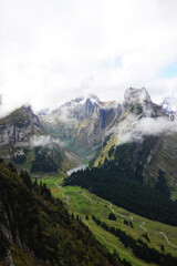 Fototapeta premium The panorama of the Appenzell Alps, Switzerland 