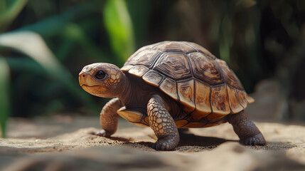 Obraz premium Adorable Baby Tortoise 3D Illustration