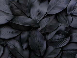 Dark Leaf Abstract Background Illustration