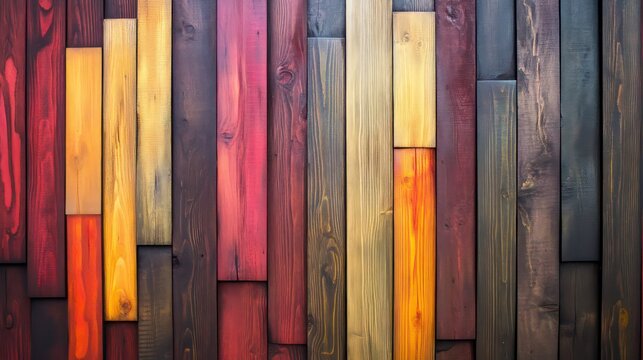 Unique 24x36 Wooden Art Piece: Scrap Wood Transformation with Ombre Staining for Eye-Catching Optical Illusions