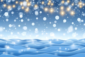 Blue Waves Abstract Background Illustration