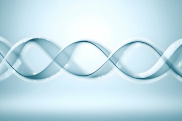 Abstract Blue Wave Background Illustration