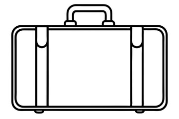 Suitcase Line Icon Vector Illustration (SVG Format)