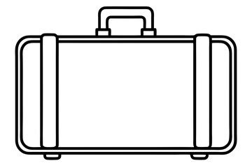 Suitcase Line Icon Vector Illustration (SVG Format)