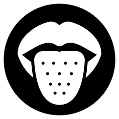 scarlet fever glyph icon