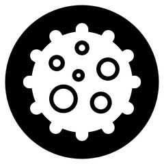 virus glyph icon