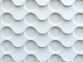 White 3D Abstract Background Circles