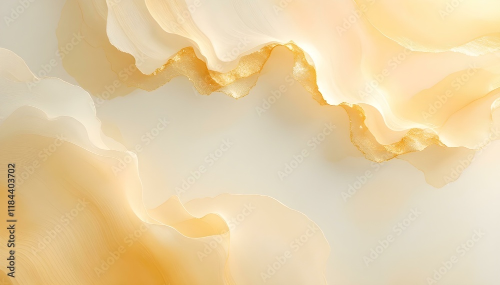 Aufkleber delicate yellow abstract watercolor background. great for textures, backgrounds, and banners. yellow