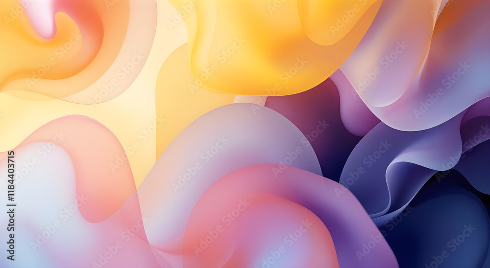 Aufkleber Delicate yellow abstract watercolor background. Great for textures, backgrounds, and banners. Yellow watercolor abstract background.  Great for adding texture to your design projects.