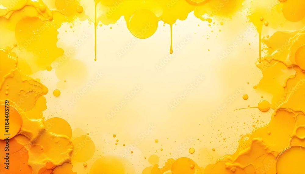 Aufkleber delicate yellow abstract watercolor background. great for textures, backgrounds, and banners. yellow