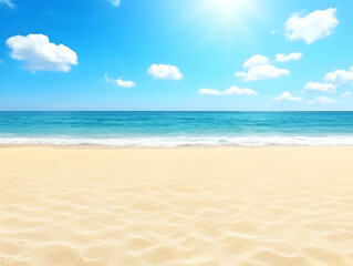 Obraz premium Sunny Beach Background Illustration