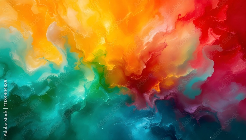 Poster Gradient gainsboro to the lemon yellow abstract background. Abstract background with a gradient of colors from blue to pink and yellow. Gradient Gainsboro to Goneydew abstract background