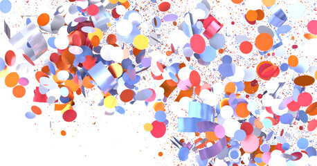 Vibrant confetti explosion, perfect for celebration, party, or festive designs. Download this high-resolution image now.