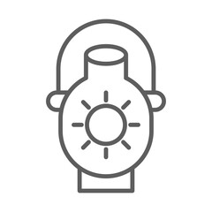 Mining Lamp Icon Design