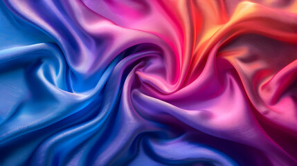Obraz premium Abstract Colorful Silk Drape Background Image