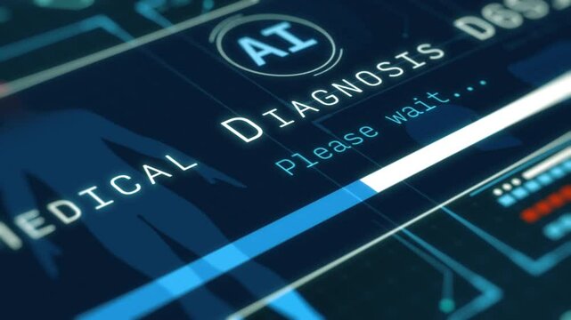 AI in medicine and healthcare, medical diagnosis, artificial intelligence in medical imaging, remote patient monitoring, telehealth, futuristic interface, technology innovation (3d render)