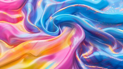 Abstract Swirling Silk Fabric Background