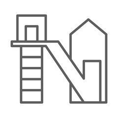 Mining Shaft Elevator Icon Design